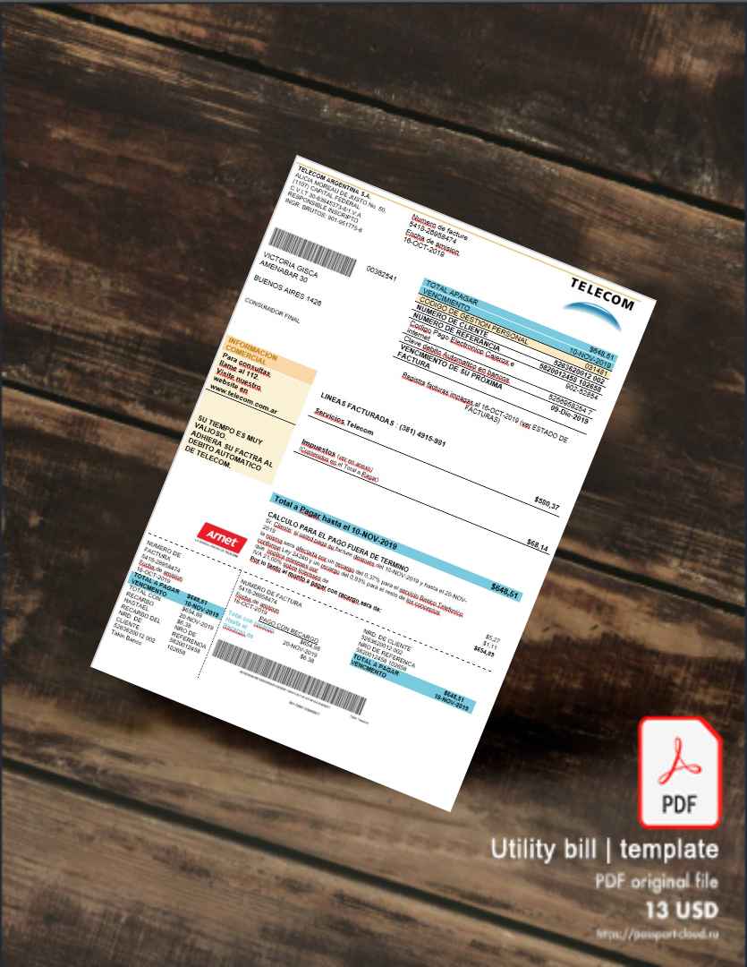 Utility bill | Albanian Power | Albania